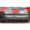 AUDI A4 typ B8  RS4 (2008-2011) - dyfuzor, spoiler tylnego zderzaka / rear bumper spoiler / Heckstosstange - difusser - TC-KO-DF-205