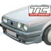 Volkswagen GOLF Mk. 2 - brewka lamp przednich - GORNA - ( atrapa z halogenami ) / listwa na grill tuning / styling